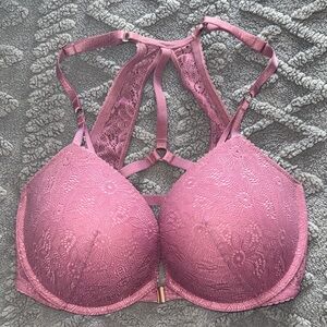 Victoria's Secret Mauve Lace Racerback Bra
